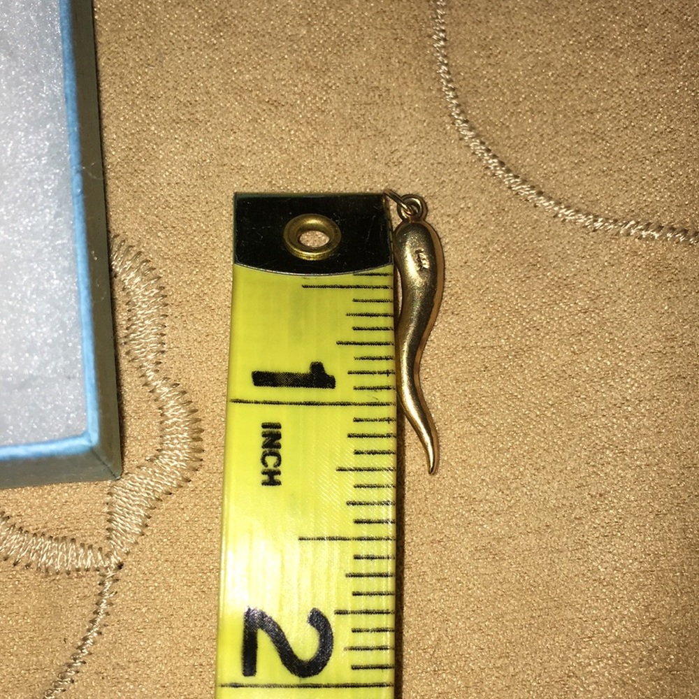🌟EUC VTG 14K Italian Gold Italian Horn Pendant